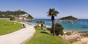 Playa de La Concha en San Sebastian