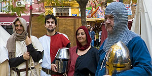 Mercado medieval en la plaza de El Carmen.